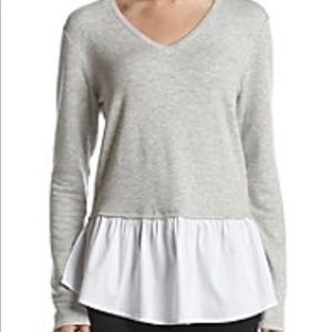 V-neck Bobeau Peplum Sweater